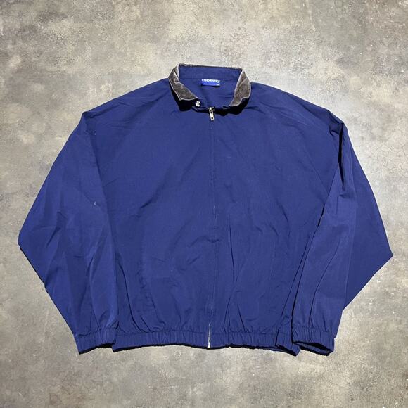 Vintage 90s Holloway Navy Boxy Bomber Jacket - Picture 1 of 2